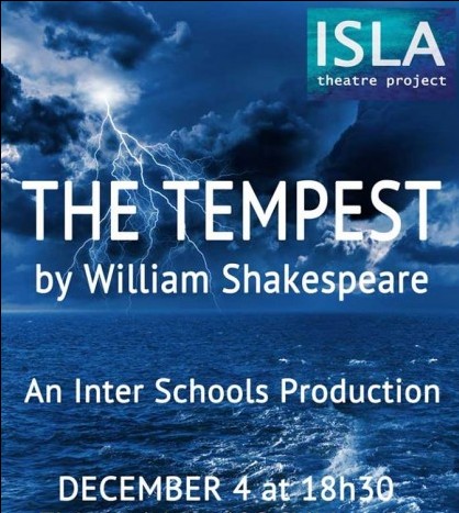 Cartel de 'The Tempest', la obra en inglés que se representará en la Sala Palmanova.