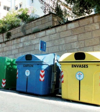 Contenedores de reciclaje instalados en Calvià