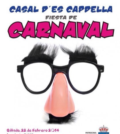 Cartel anunciador de la fiesta de disfraces de Es Capdellà