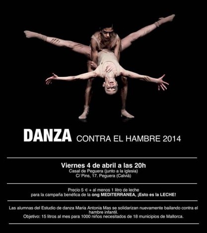 Cartel de Danza contra el hambre 2014